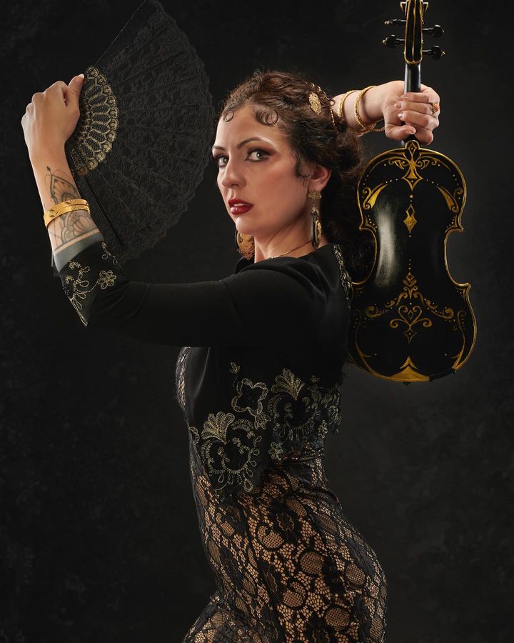 Violin Flamenco Gloria abanico